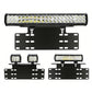 Universal Auxiliary Light Bracket License Plate Mount Metal for Jeep SUV Pickup Truck