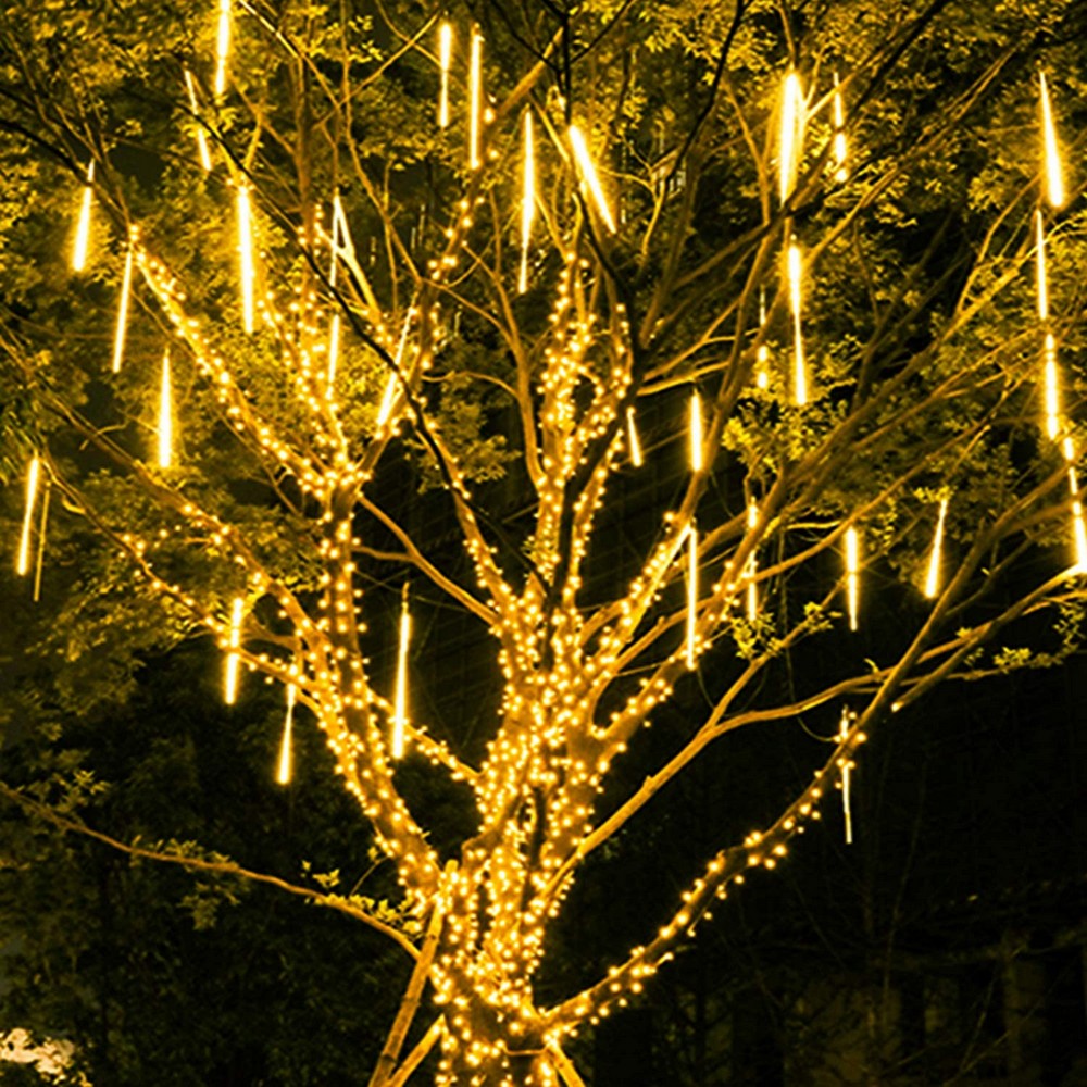 8 Tube 288 LEDs Solar Powered Christmas Meteor Shower Lights