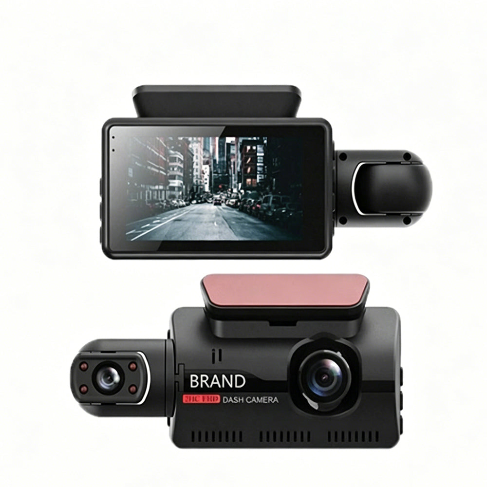 3 Inch Dash Cam Dual Lens Front and Rear for Vehicle Video Recorder Camera