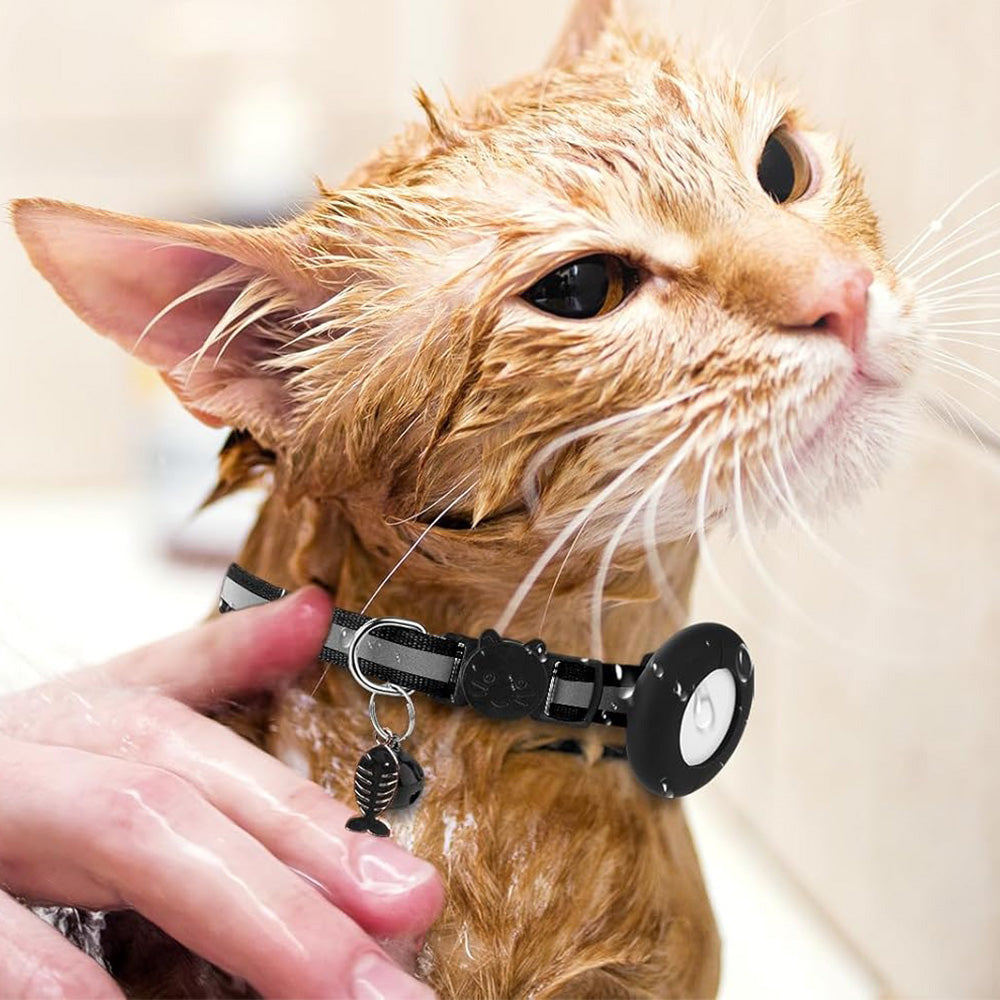 For Tracking Pet Collar Case Compatible with Apple Airtag Adjustable Cat Dog Collar
