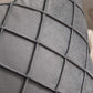 Velvet Rhombus Pleated Cushion Cover for Sofa Bedroom and Window Seat-Grey