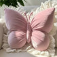 Butterfly Shape Throw Pillow with Lace Ruffle Trim Decorative Cushion Home Decor Cushion Butterfly Velvet Throw Pillow