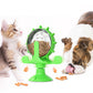 Interactive Pet Treats Dispenser Toy 360 Degrees Rotating Windmill Toy Slow Pet Feeder