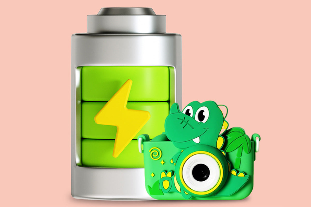 Dinosaur Digital Camera with Dual Lens HD Video and 32GB Memory Card