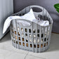 Collapsible Plastic Laundry Basket Folding Washing Clothes Storage Organizer