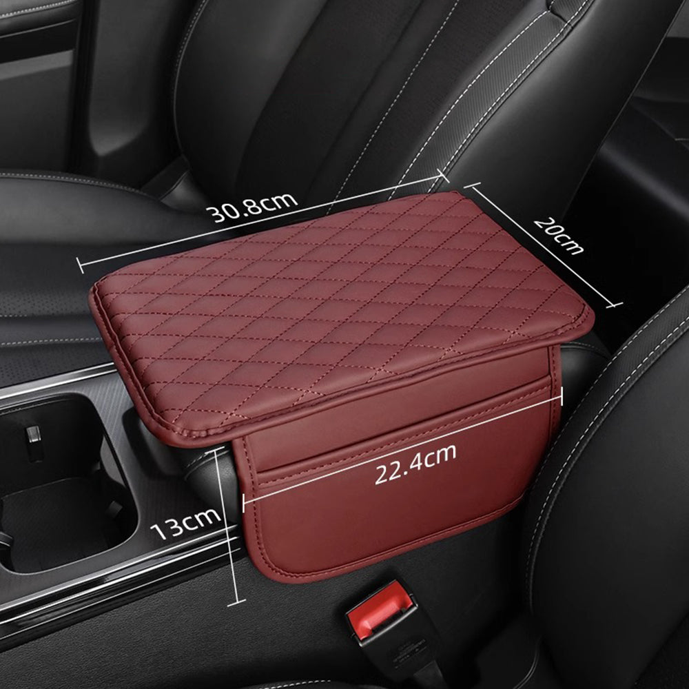 Car Center Console Cover Universal Leather Car Armrest Cover Cushion