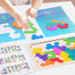 Wooden Tangram Puzzle Set STEM Educational Logic IQ Game Montessori Toy