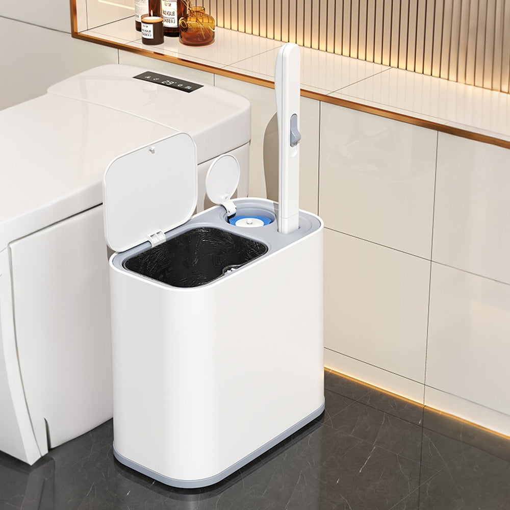 5L Wheeled Bathroom Bin with Toilet Brush and 36 Heads