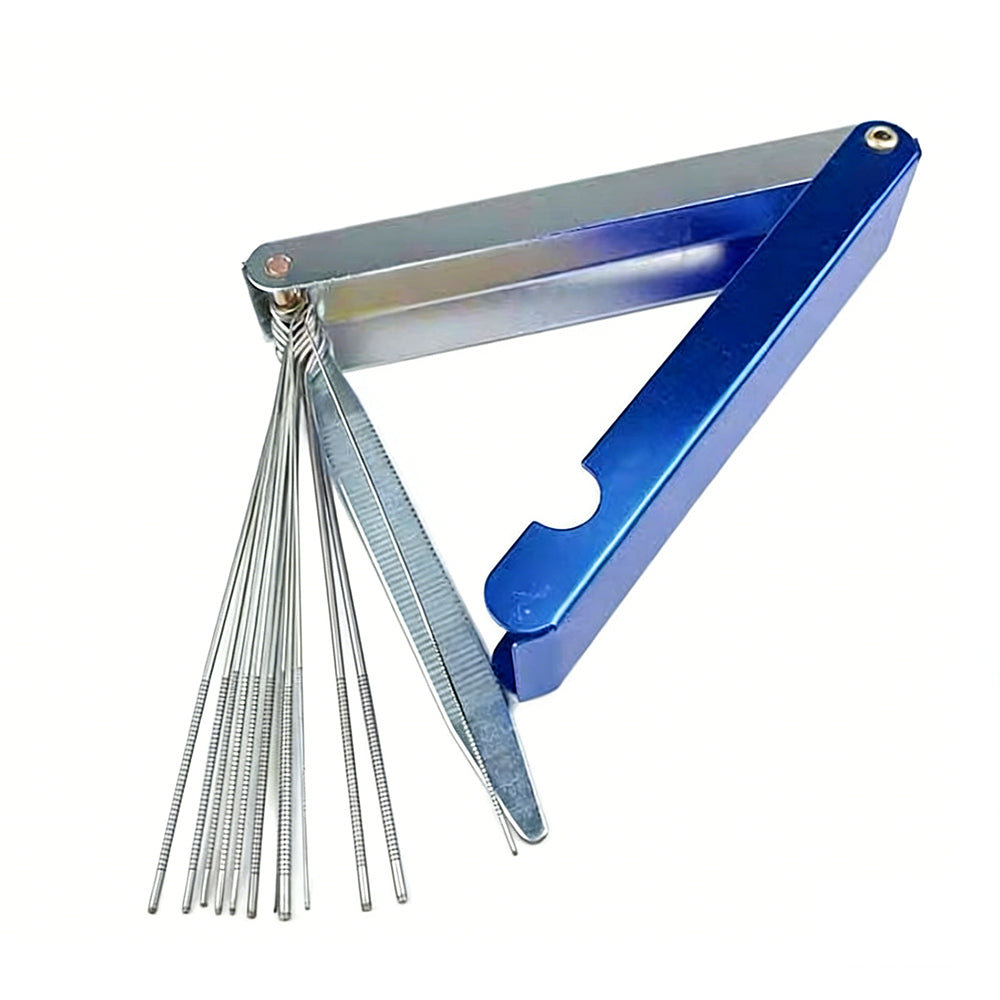 Torch Tip Cleaners Cleaning Tool Set 12 Pieces Case with File Welding Cutting