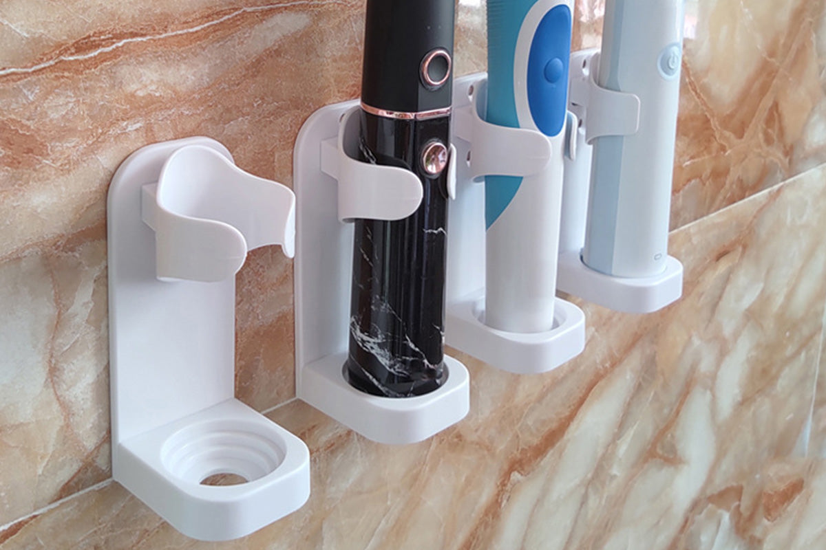 4Pcs Electric Toothbrush Holder Wall Mounted Bathroom Organizer