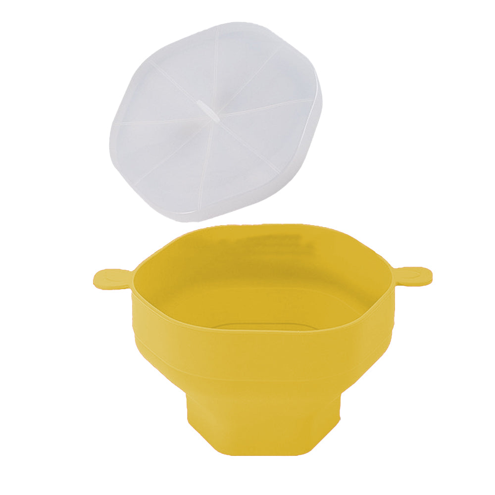 Microwave Popcorn Popper Silicone Popcorn Bowl With Lid