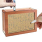 Wooden Money Savings Box Saving Challenge Box with 8 Replaced Amounts Stickers