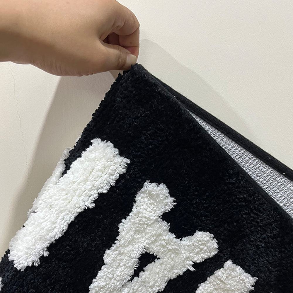 Anti-Slip Bathroom Doormat with Letters