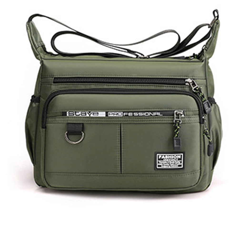 Multi-Pocket Men's Crossbody Shoulder Bag for Outdoor Travel and Commuting