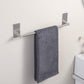 Stainless Steel Self-Adhesive Towel Rack for Bathroom No Drilling Required