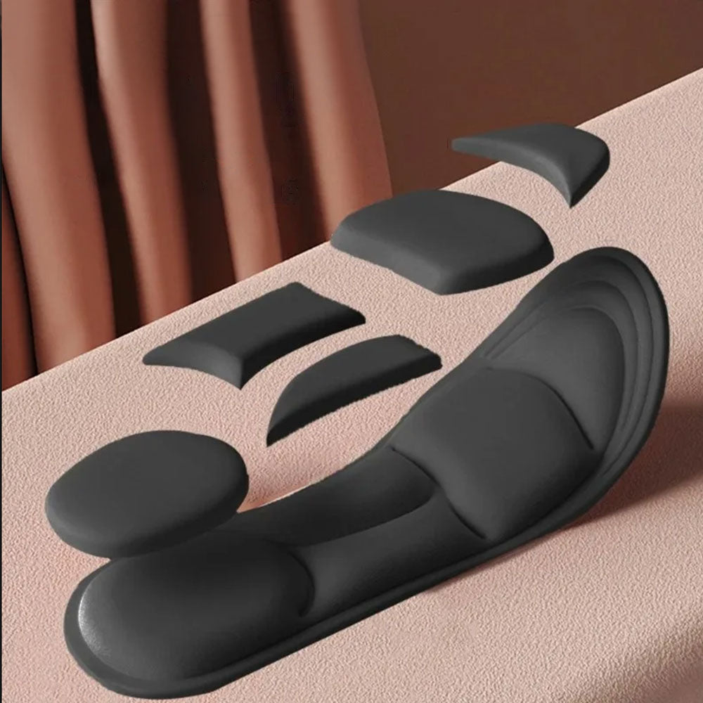 2 Pairs 5D Memory Foam Insoles Unisex Inner Sole Insert Air Cushion Heel Foot Shoe Pads