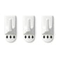 36 Pack Removable No Drill Adhesive Square Wall Hooks