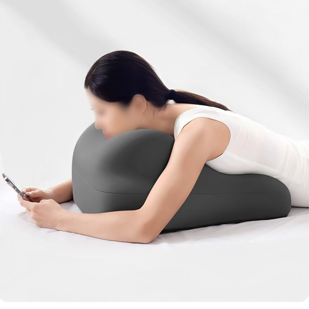 Ergonomic Memory Foam Reclining Pillow Prone Reading Cushion for Bed and Sofa