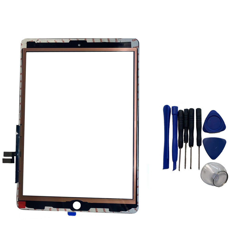 Replacement Glass Screen Compatible with iPad 5th to 9th Gen with Repair Tools-Black