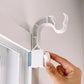 1-Pair Clip-On Curtain Rod Holder No-Drill Window Frame Mount for Dorm Room