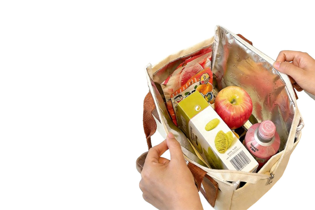 Insulated Lunch Bag with 40x60cm Waterproof Oilproof Desk Mat