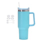 40oz Stainless Steel Water Tumbler with 6Pcs Silicone Spill Proof Stopper