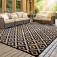Outdoor Picnic Mat Camping Waterproof Reversible Rug for Beach Tent-Beige