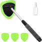 Car Windshield Cleaning Tool with Extendable Handle 4 Reusable Microfiber Pads
