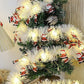 5M Christmas LED Garland with 50 Warm White Lights for Indoor Outdoor Tree Decoration