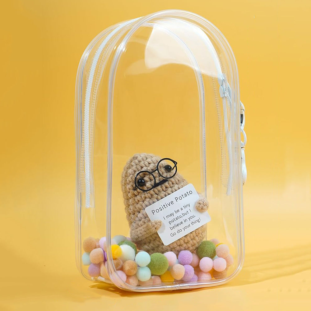 Transparent Carrier Bag Set for 15–17cm Doll Storage