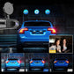 3 Channel Wi-Fi Dash Cam 2inch IPS Dash Cam Front and Rear Night Vision Dash Cam