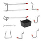 Pegboard Hooks Assortment Set 114 Pcs for Tool Organization