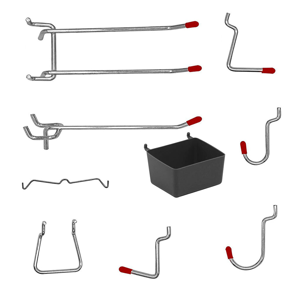 Pegboard Hooks Assortment Set 114 Pcs for Tool Organization