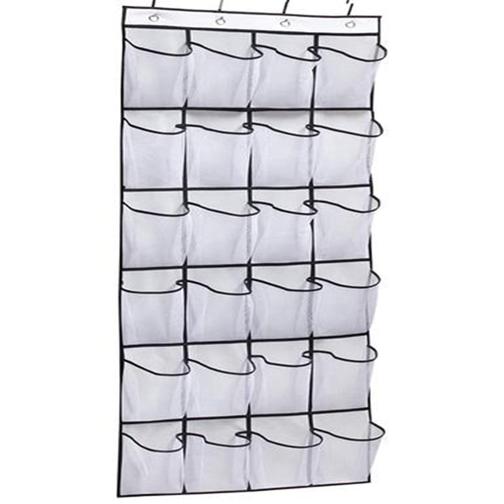 24 Grid Hanging Shoe Organizer Rack