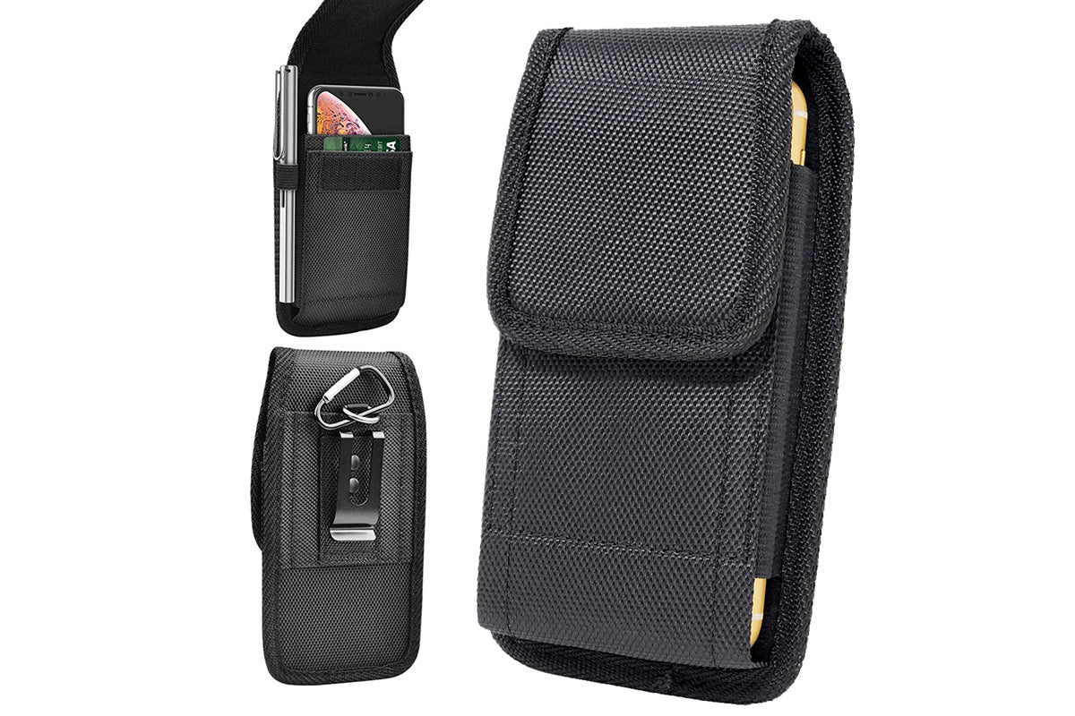 Universal Cell Phone Belt Holster Pouch with Hook and Loop Closure for Men and Women
