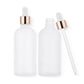 10 Pack Glass Dropper Bottles Rose Gold Caps for Essential Oils 15ml 30ml 50ml