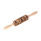 Christmas Embossing Rolling Pin Wooden Dough Roller-Christmas tree