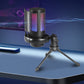USB Gaming Microphone With RGB Indicator And Tripod Stand Condenser Microphone