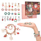 Christmas Advent Calendar Girls Bracelet Countdown Calendar 24 Days Pink DIY Charm Bracelet Gift For Girl