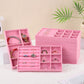 4pcs Stackable Jewelry Organizer Boxes Set for Earrings Rings Necklaces Bracelets