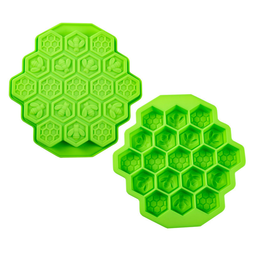 3Pcs 19-Cell Silicone Honeycomb Cake Ice Mould