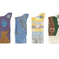 4 Pairs Women Novelty Crew Socks