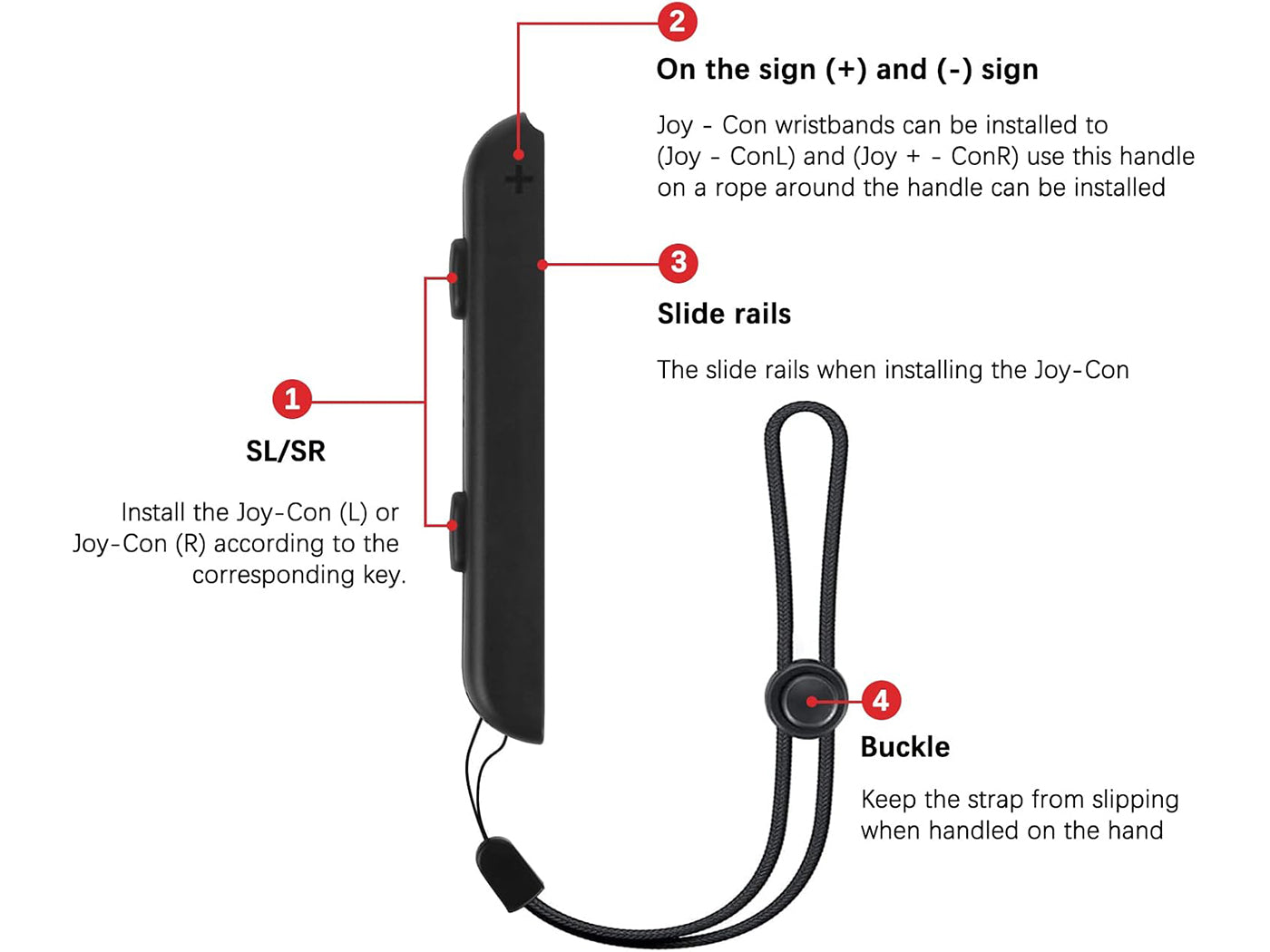 Wireless Switch Gamepad Controllers for Nintendo Joy-Con with Wake-up Function Support