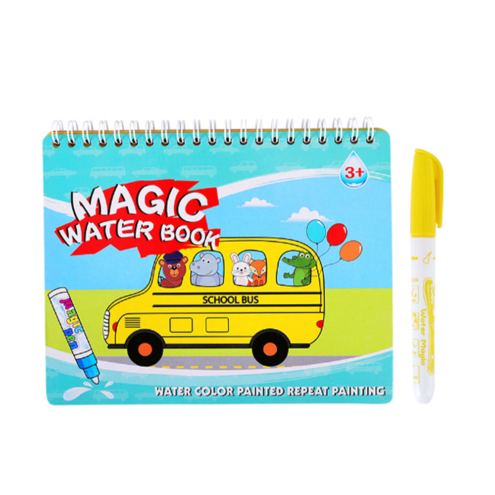 Magic Water Drawing Doodle Coloring Book with Pen