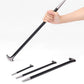 4Pcs Solid Steel Pry Bar Set with Rolled Heel for Heavy-Duty Prying
