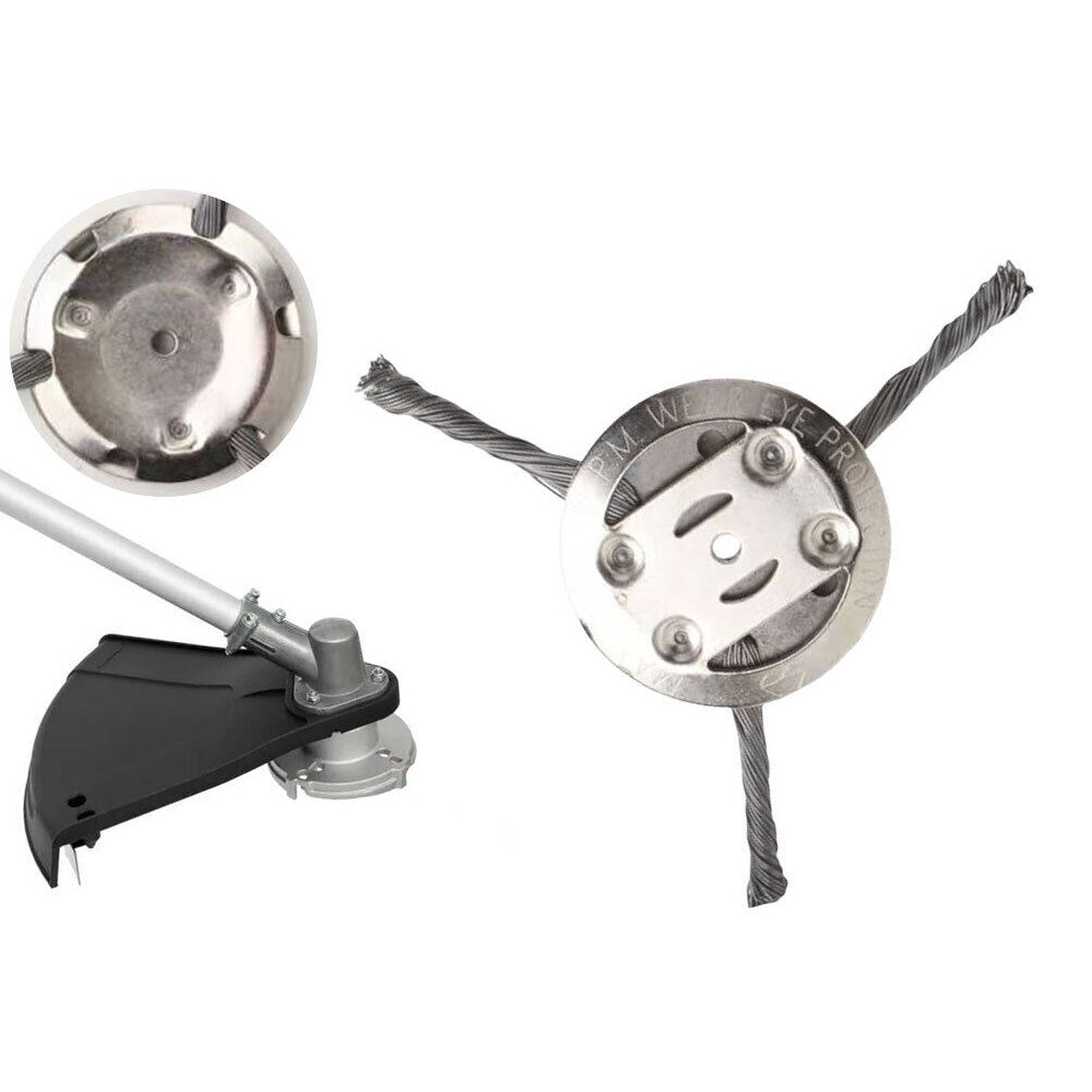 2PCS Steel Wire Grass Trimmer Head String Trimmer Replacement Head Weed Remover Tool