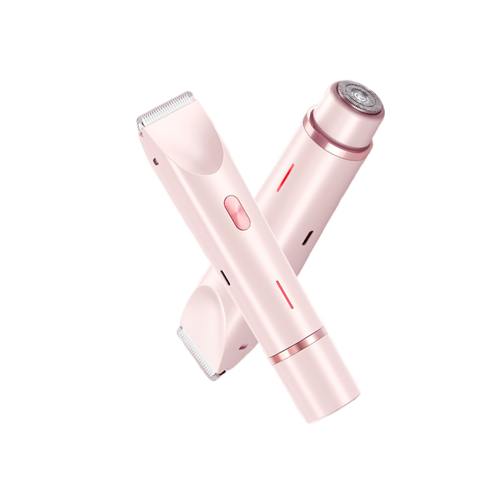 Dual Head Women Body Shaver Bikini Trimmer USB Rechargeable Hair Razor