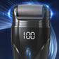 100 Speeds Electric Foot Callus Remover with 3 Rollers LED Light Foot File Pedicure Tool