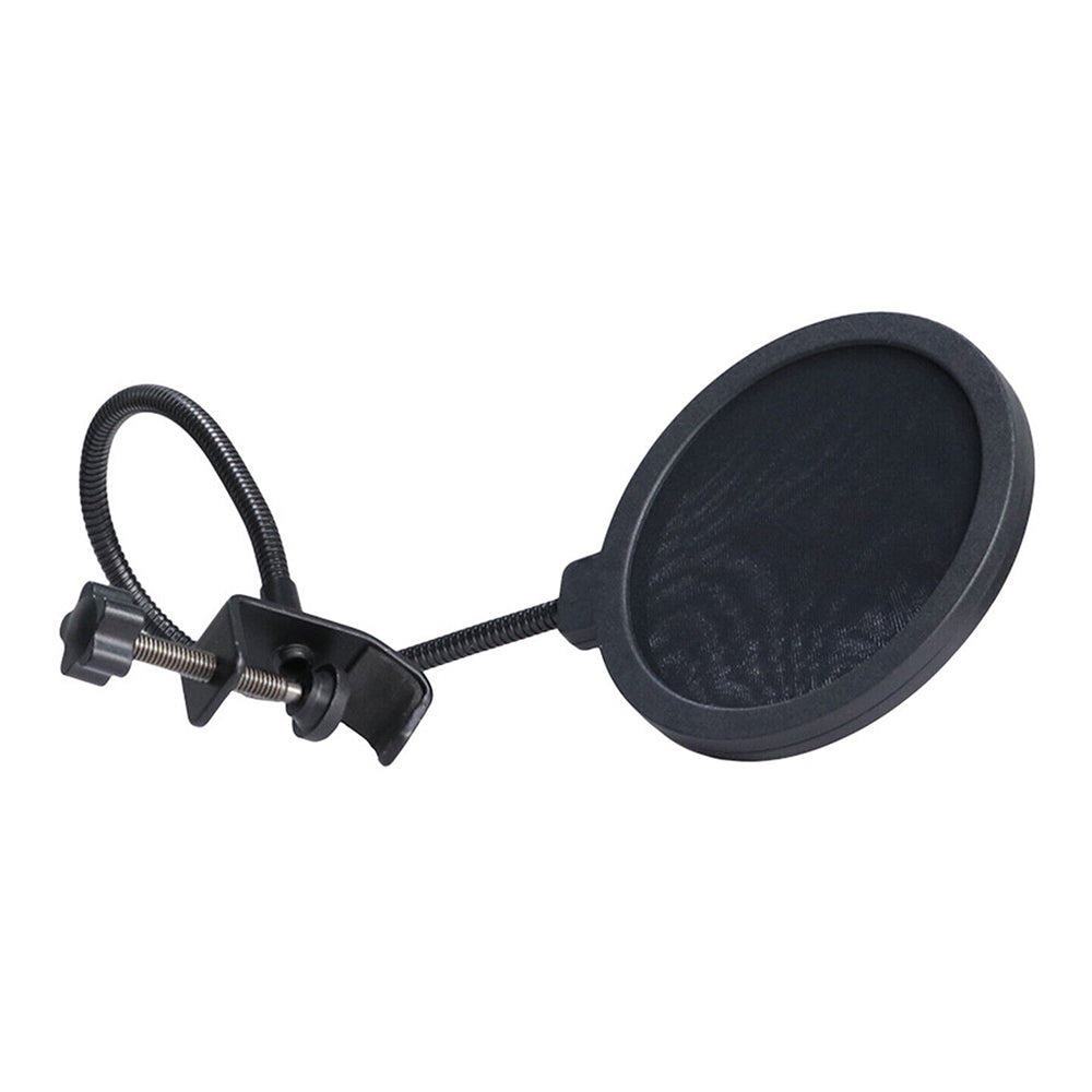 2Pcs Double Layer Microphone Pop Filter Shield Round Shape Mic Mask for Studio Recording