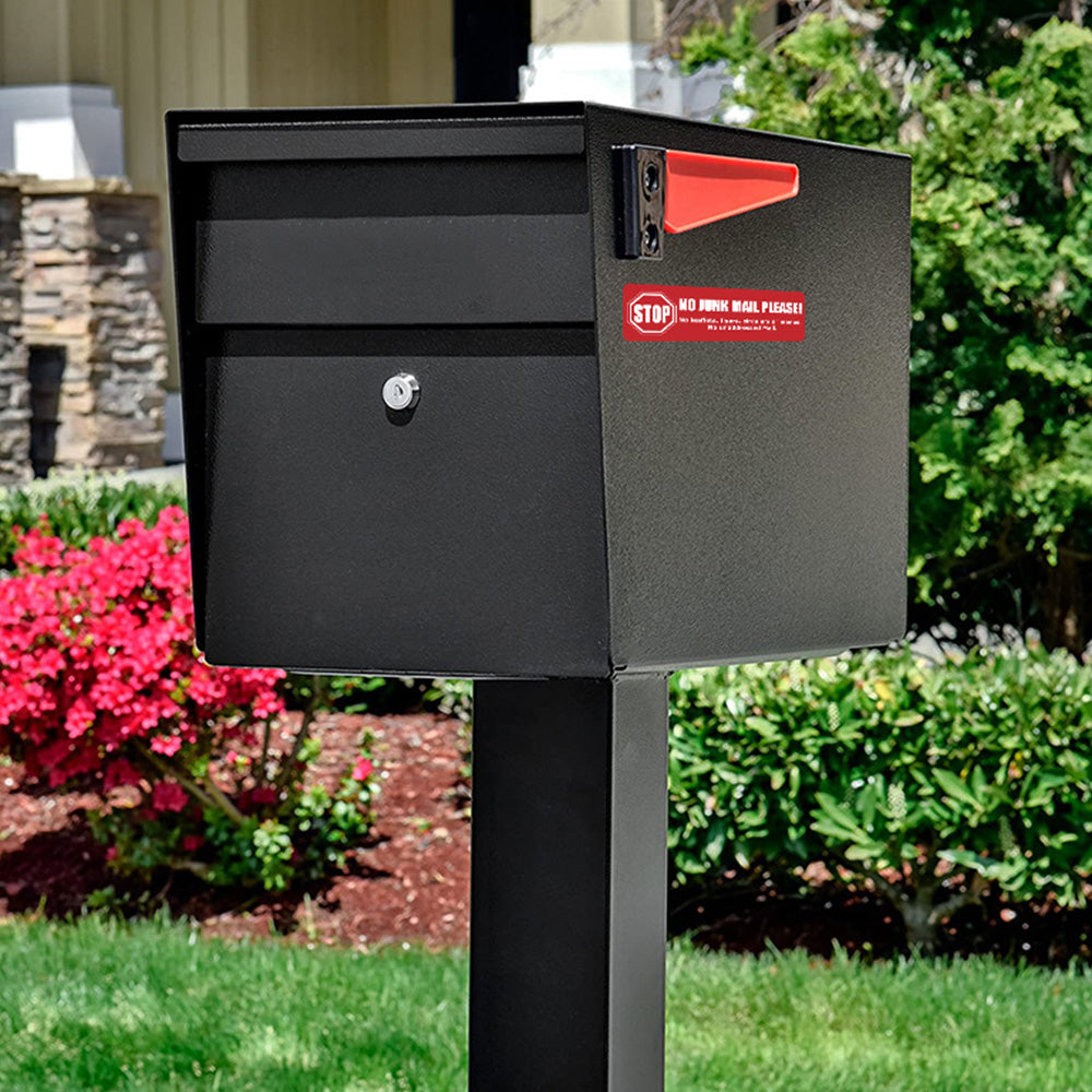 10 Pack Self Adhesive No Junk Mail Mailbox Stickers for Home and Office